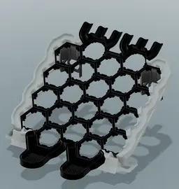 Side Hextraction Gutters -- Basic Board 3d model