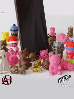 Piggy Set 3d model