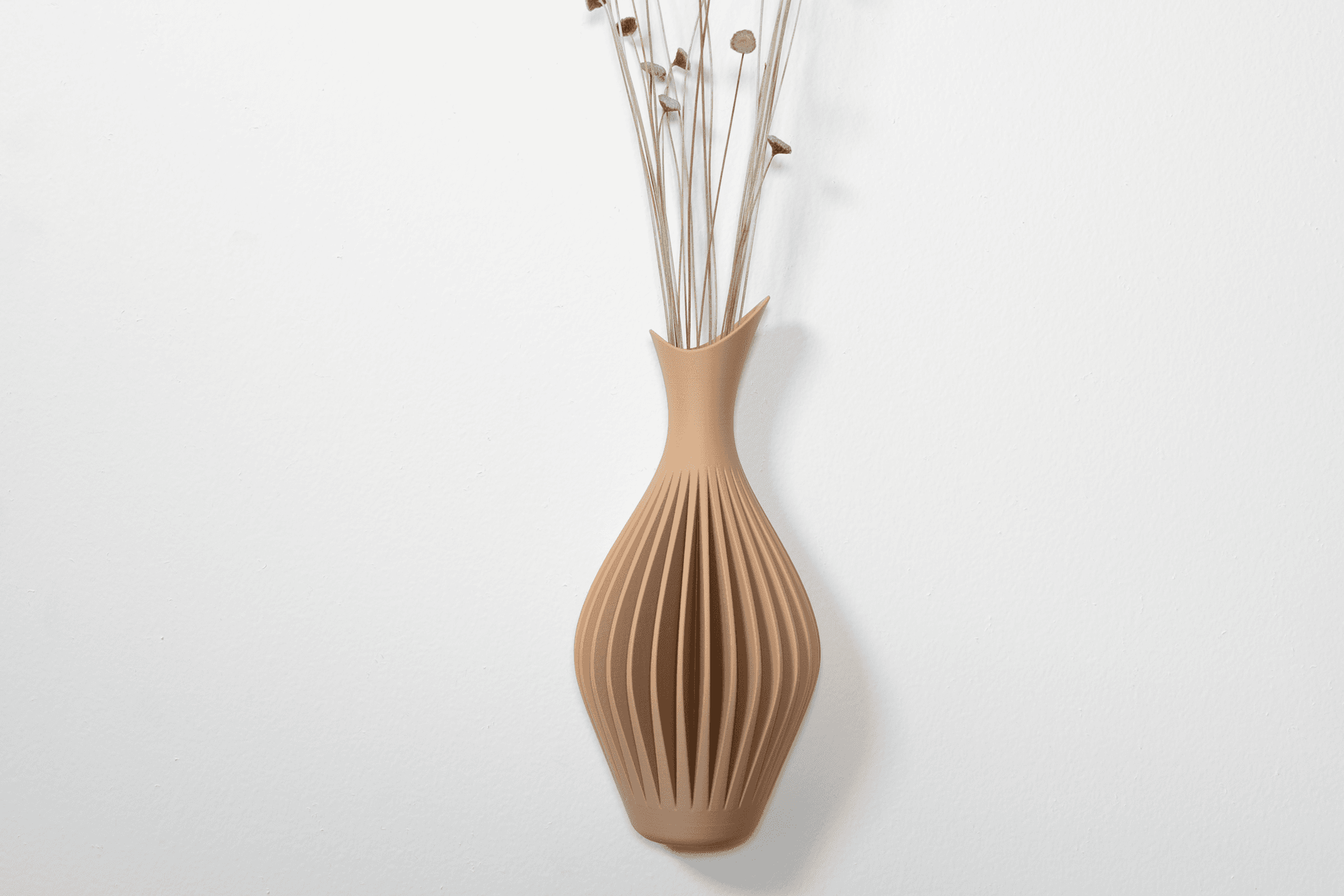 Wave Vase - Wall Mounted 3d model