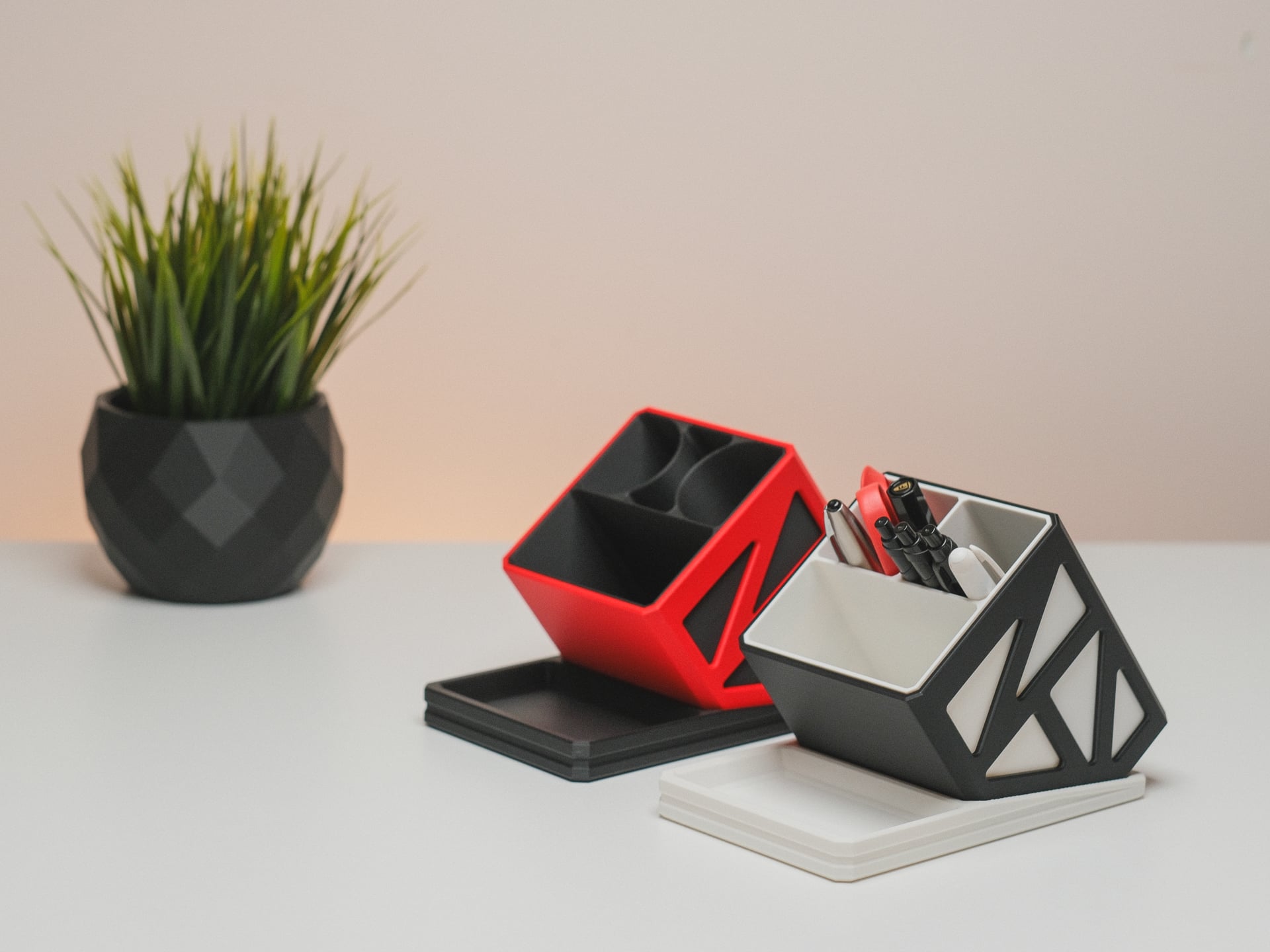 Modular Desk Organiser 3d model