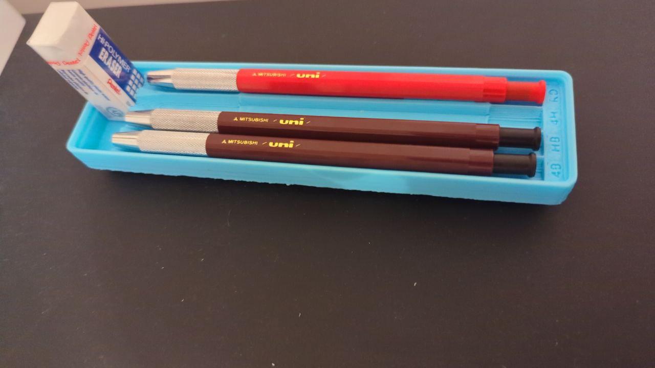 Gridfinity Mitsubishi Uni Drop Pencil Holder 3d model