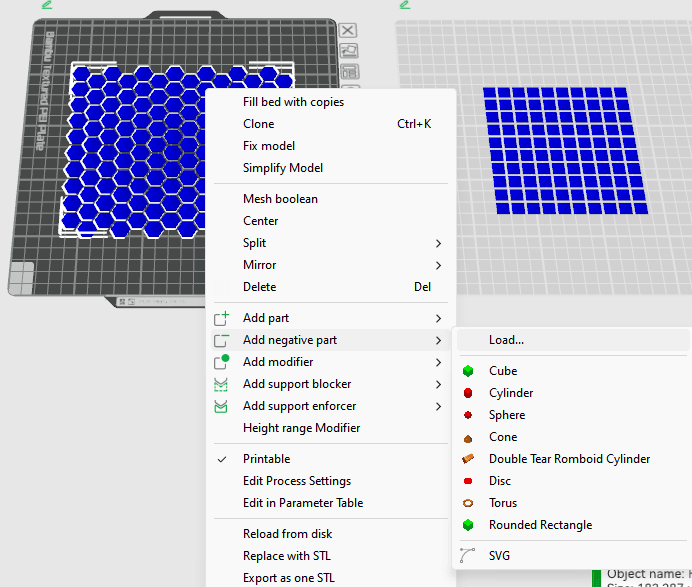 Basic Negative Parts for customizing fabric patterns 3d model