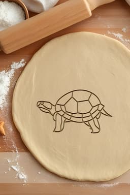 Turtle Cookie Cutter, Biscuit Cutter 3d model