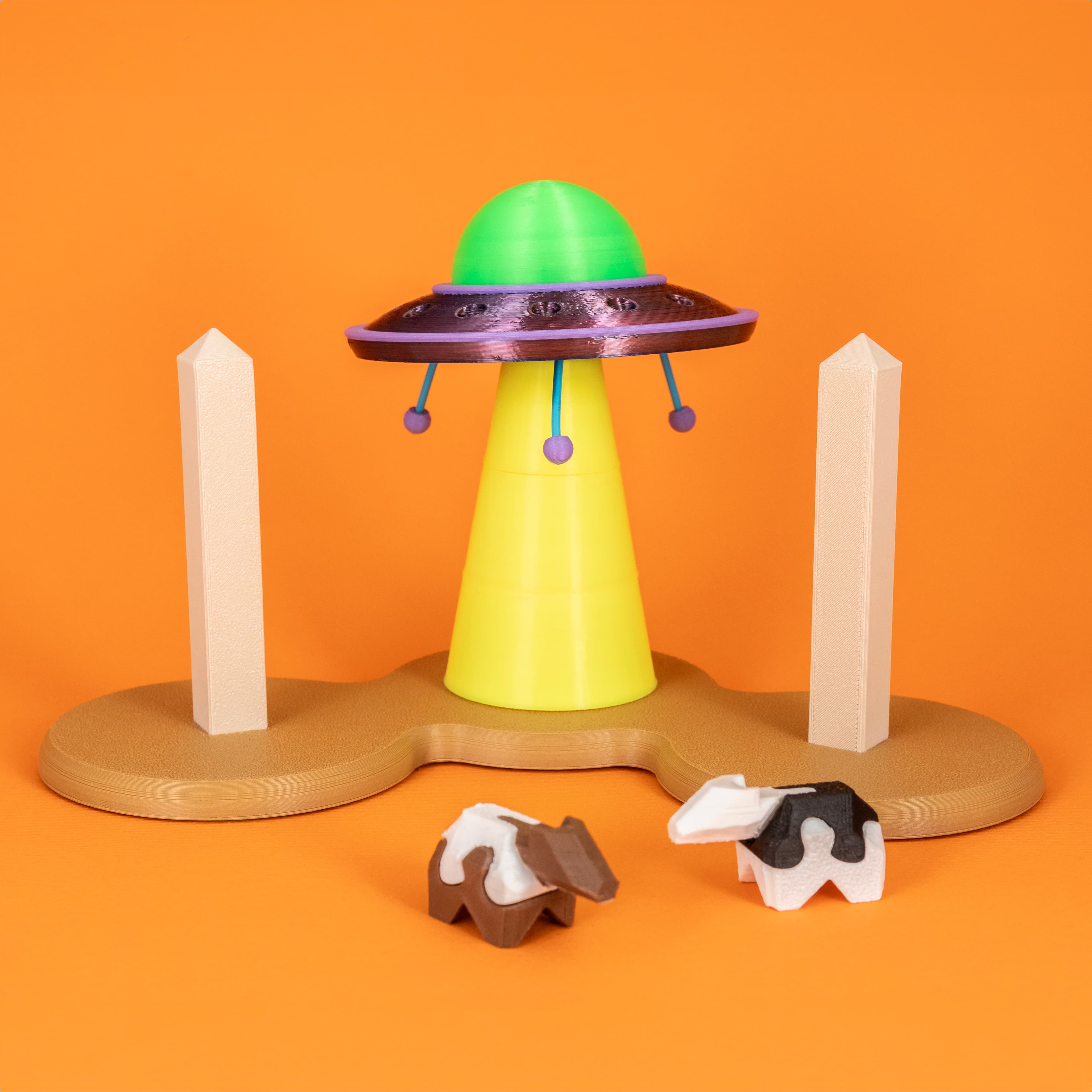 UFO of BABYLON Puzzle 3d model