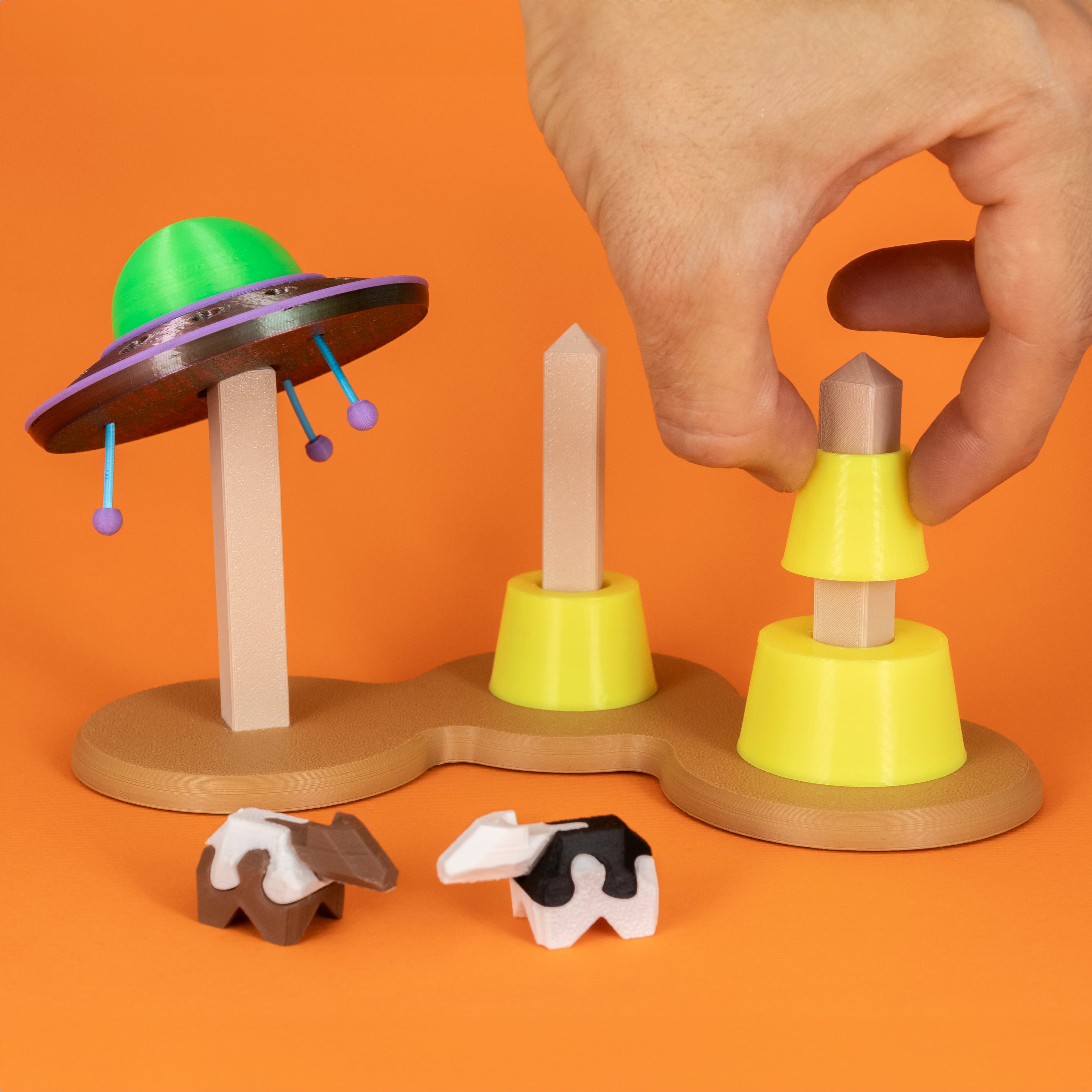 UFO of BABYLON Puzzle 3d model