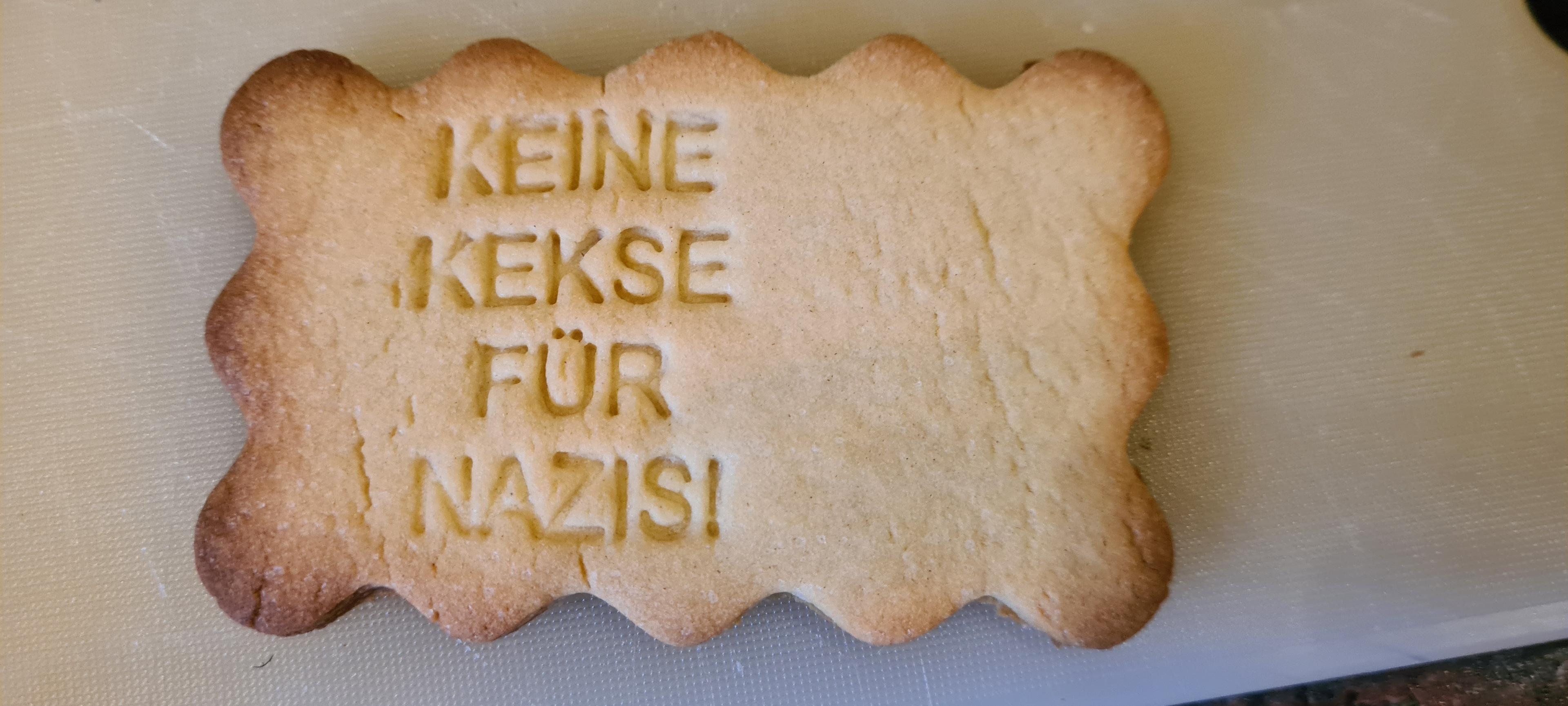Cookie Cutter Keine Kekse für Nazis 3d model