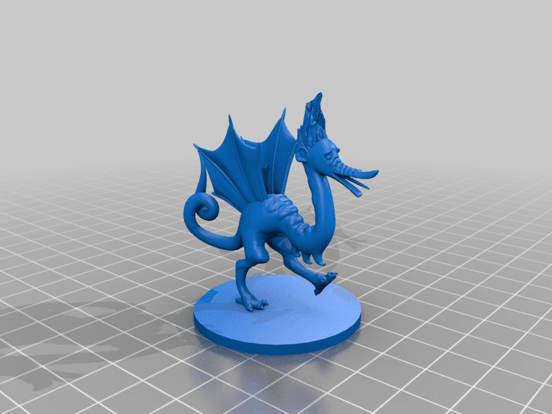 I don't Know. A Dragon? I guess? from Medieval Manuscript 3d model