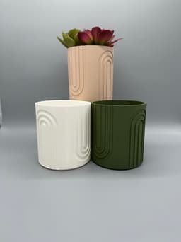 Sleek Planter with Drainage 3d model