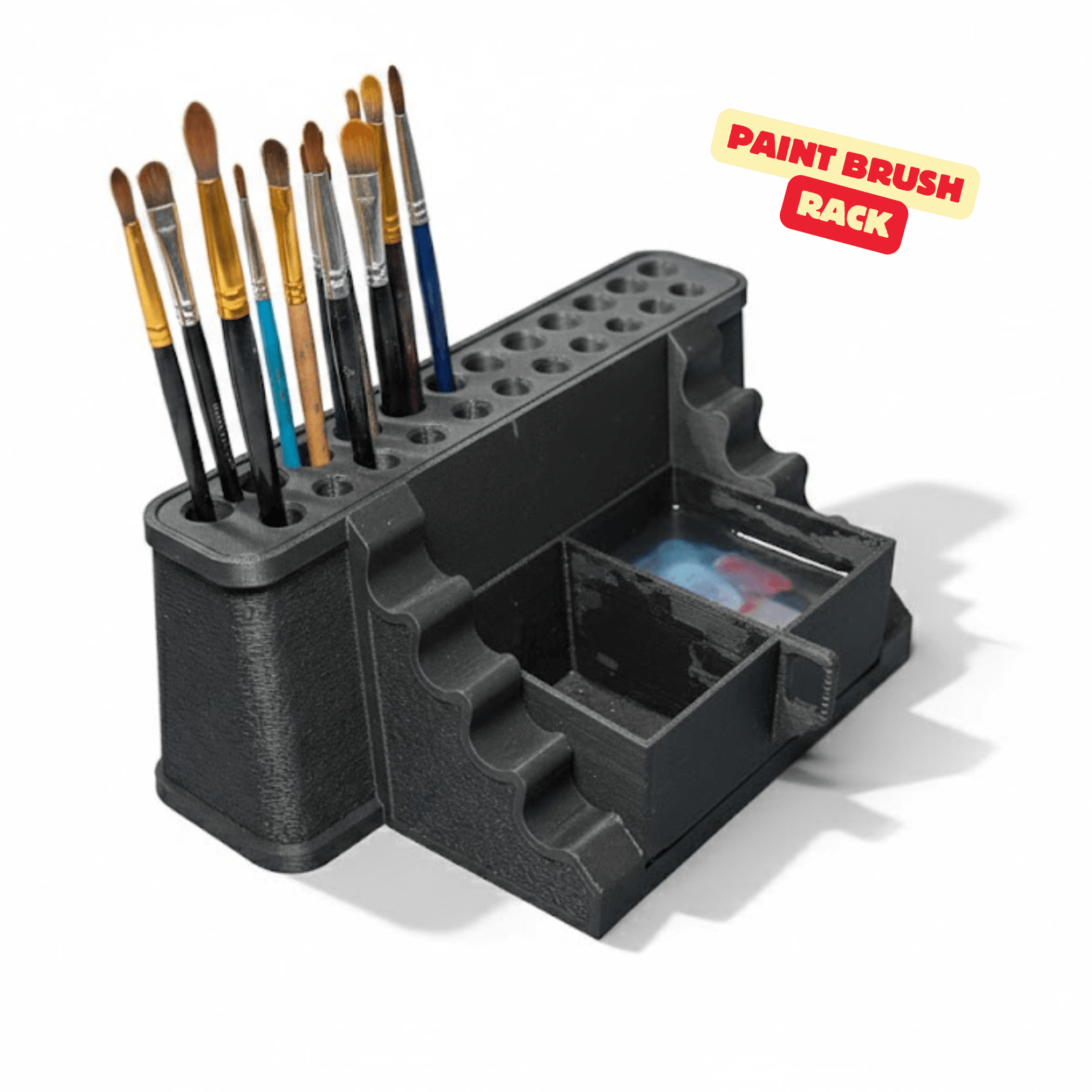 PAINT BRUSH RACK / PAINTING RACK / PAINT TOOLS / ORGANIZER / BRUSH RACK / WORKSHOP TOOLS 3d model