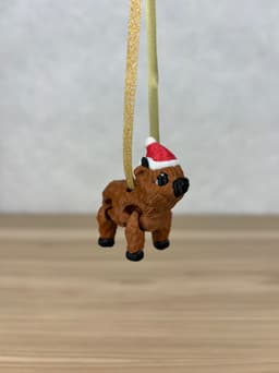 Highland Cow Christmas Ornament 3d model