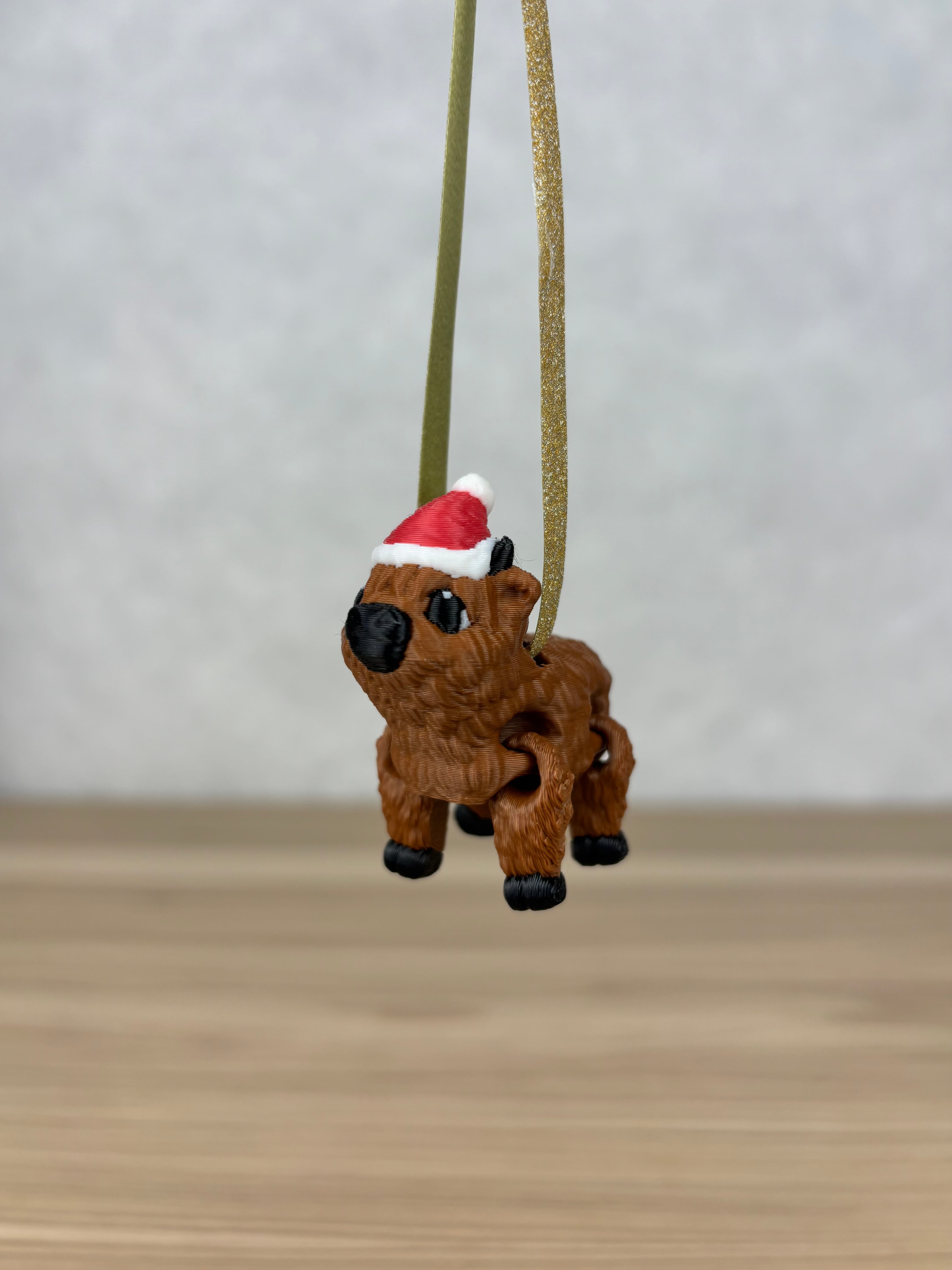 Highland Cow Christmas Ornament 3d model