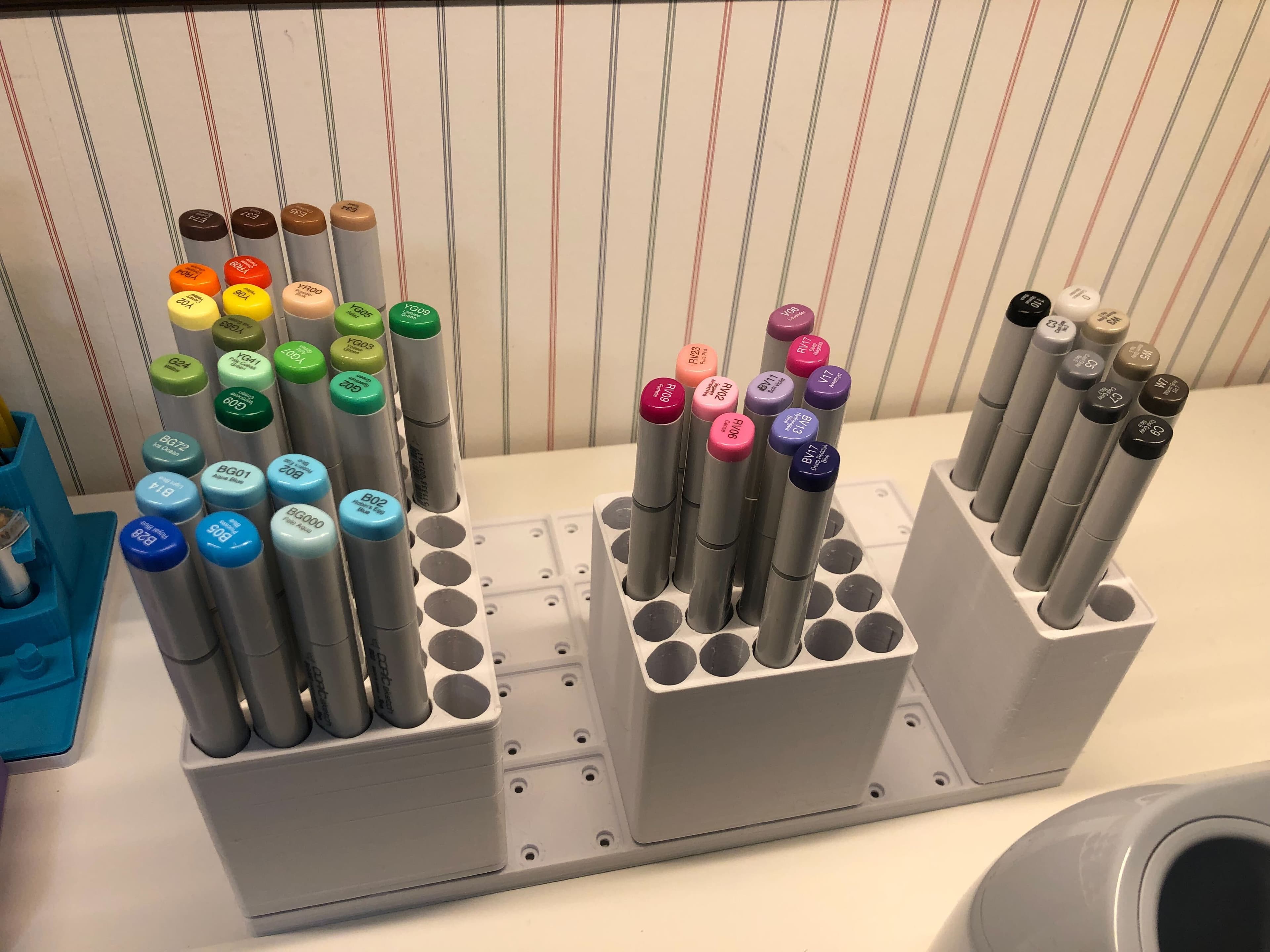 Gridfinity Copic Marker Bin 3d model