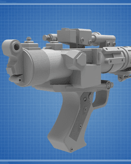 DT-57 Annihilator Heavy Blaster Pistol - Star Wars 3d model
