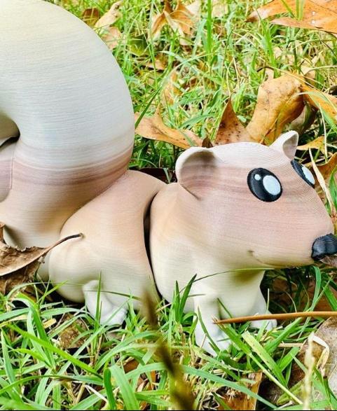 Adorable Articulating Baby Squirrel 3d model