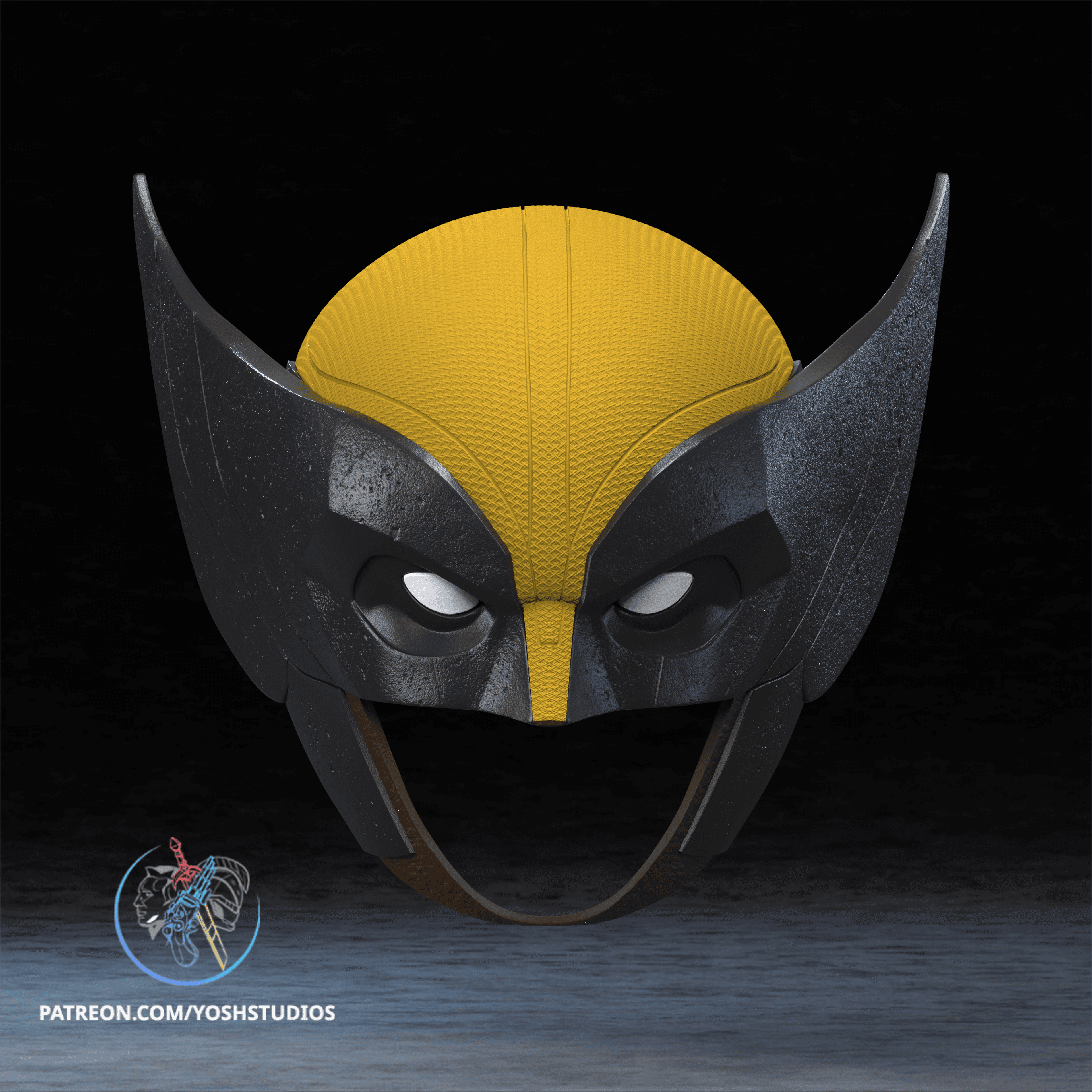 Wolverine Brown Suit Helmet 3D Printer STL file 3d model