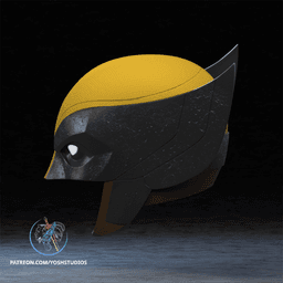 Wolverine Brown Suit Helmet 3D Printer STL file 3d model