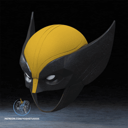 Wolverine Brown Suit Helmet 3D Printer STL file 3d model