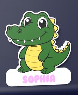 Cute Crocodile V2 – LED Strip compatible 3d model