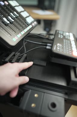 Audio / Video Filming Cart - Blackmagic Atem Mini Pro - Cables Magnetic Cover 3d model