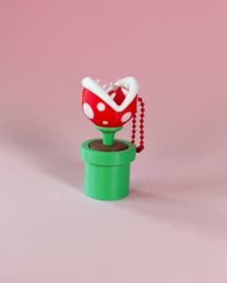 Piranha Plant Fidget Clicker Keychain 3d model
