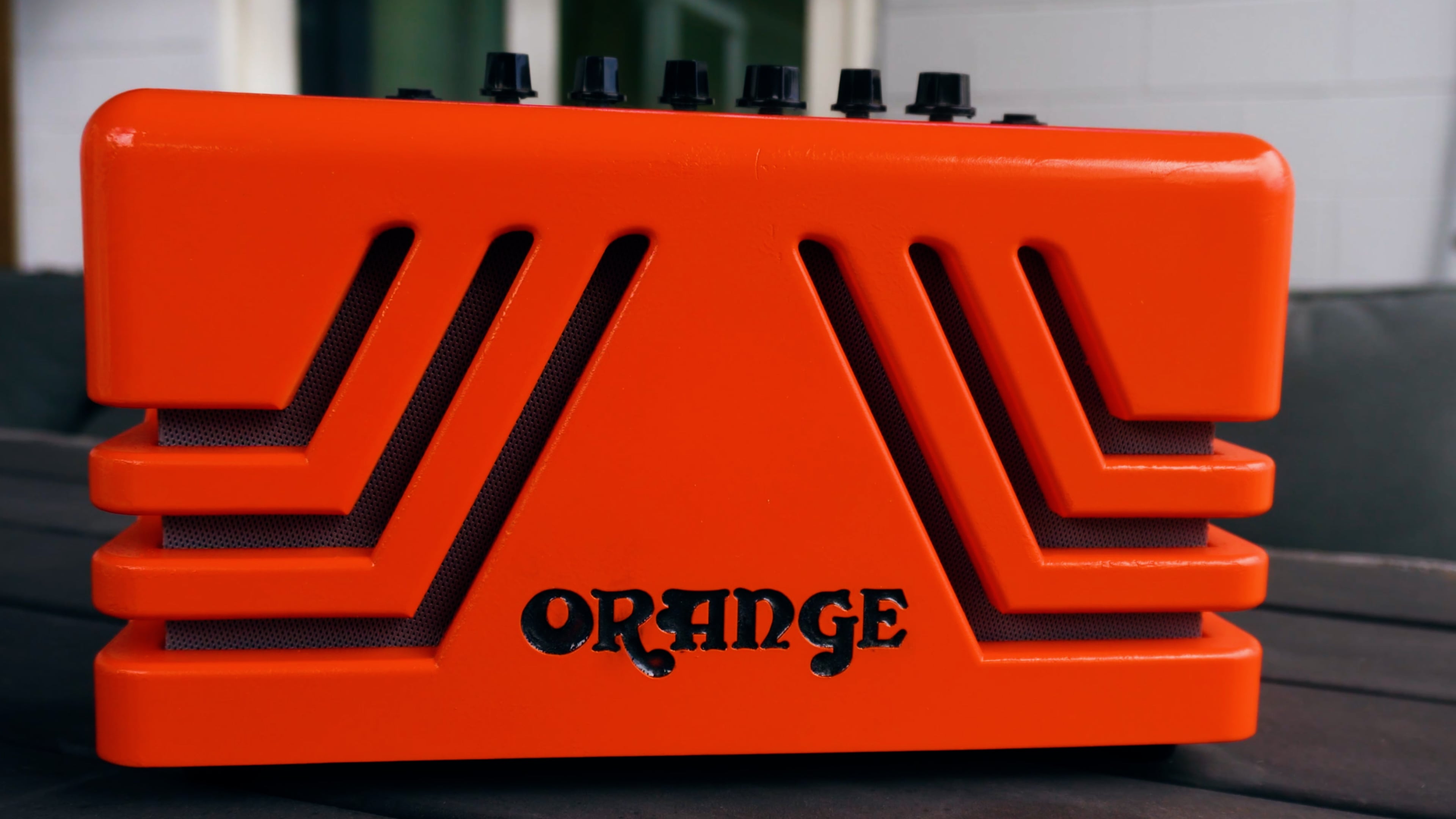 Orange Crush Practice Amp Shell 3d model