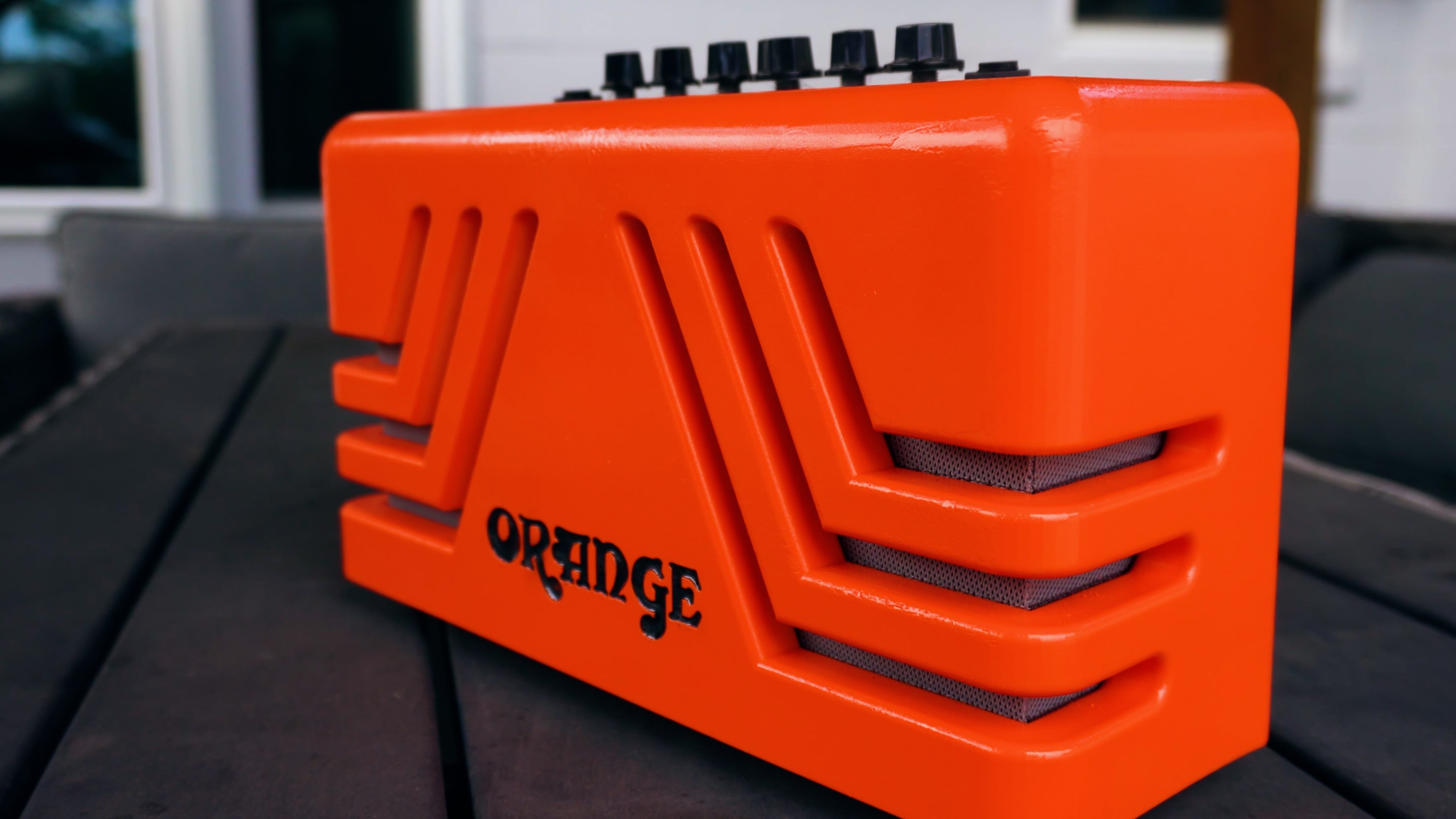 Orange Crush Practice Amp Shell 3d model