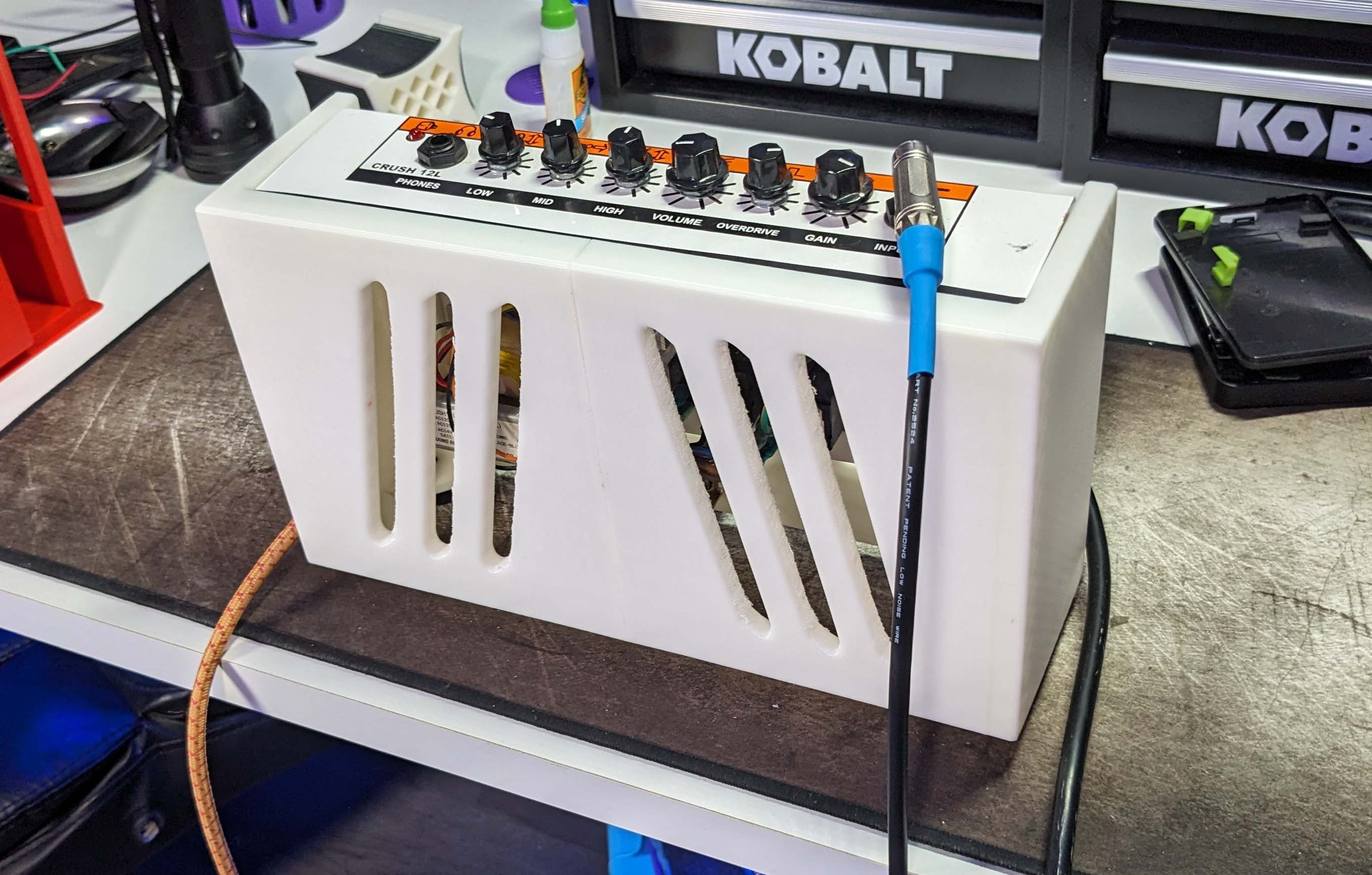 Orange Crush Practice Amp Shell 3d model