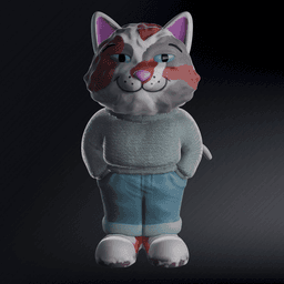 Chill Cat, Chill Guy Cat | Un Gato Chill De Cojones / AKA CHILL GUY Variant - CHILL DE COJONES 3d model