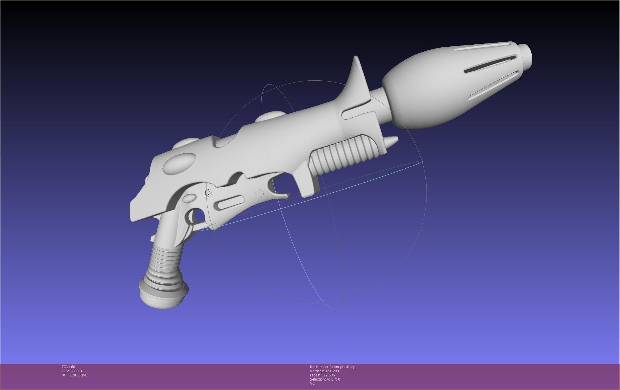 Eldar Fusion Pistol 3d model