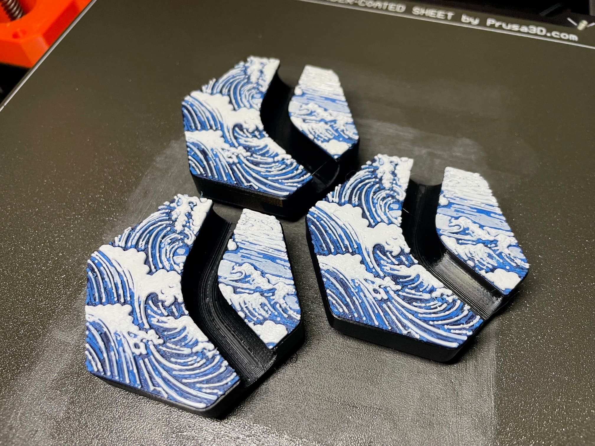 Absolutely beautiful tile. Printed at .15 layer height, with color changes about where suggested.