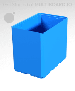 2x3x2.5 CU - Simple Walls - Multibin Shell 3d model