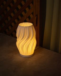 Silk - Textured Ambient Lamp Shade 3d model