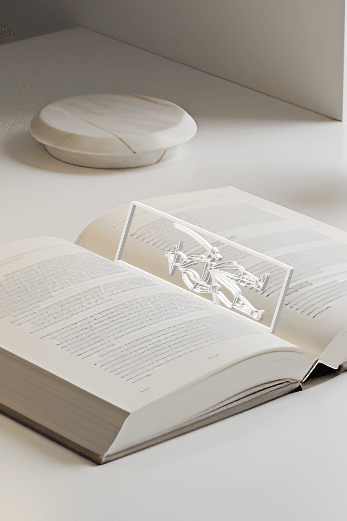 Samurai Bookmark, Gift Idea 3d model