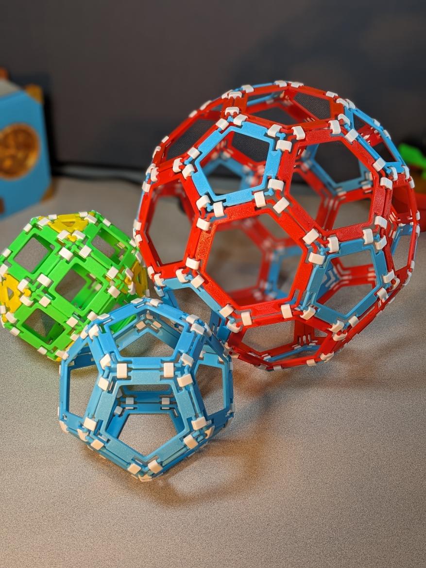 Polyhedra Connect-it Tiles - Hollow 3d model