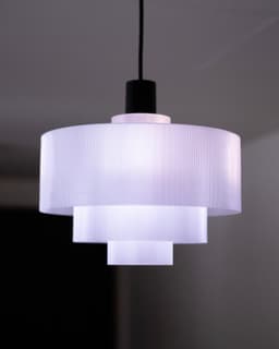 3 Tier Pendant // Cylinder Lenticular 300mm 3d model