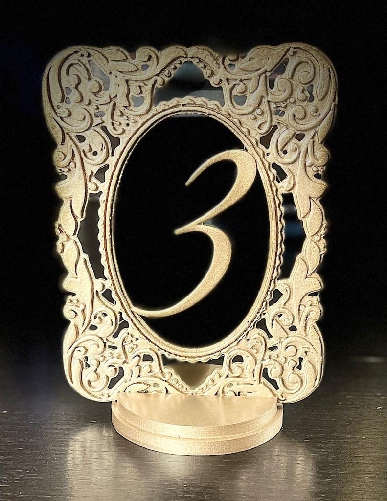 Wedding Table Numbers 3d model