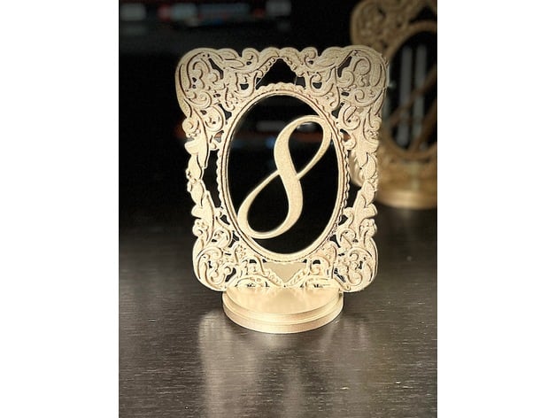 Wedding Table Numbers 3d model
