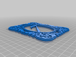 Wedding Table Numbers 3d model