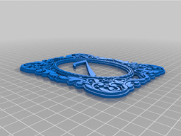 Wedding Table Numbers 3d model