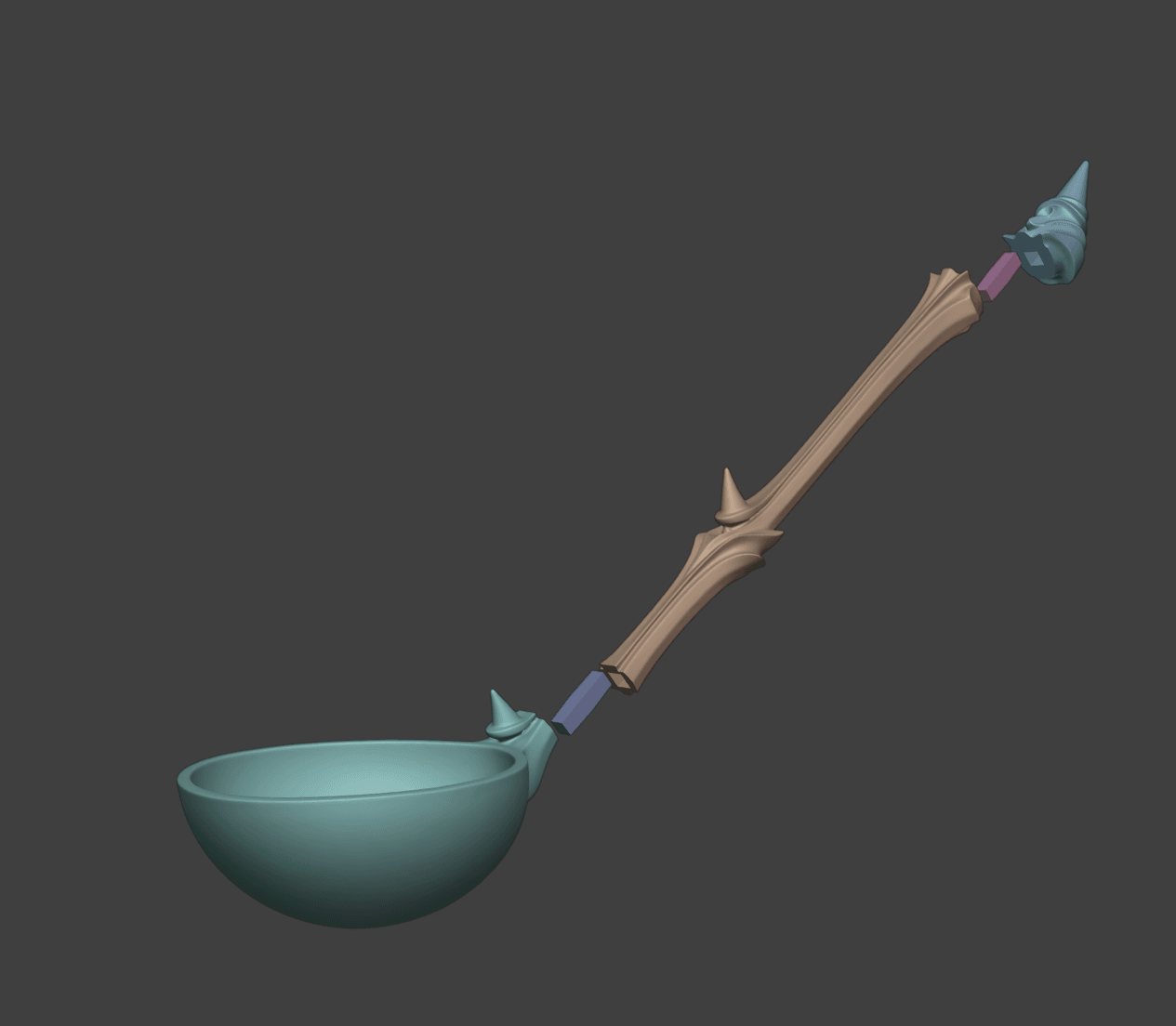 Gothic Ceremonial Ladle 3d model