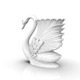 Swan-shaped vase 3d model