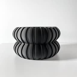 The Wali Planter Pot with Drainage Tray & Stand: Modern and Unique Home Decor for Plants 3d model