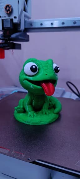 Cute Baby Lizard Figurine (No AMS required / Easy Print) 3d model