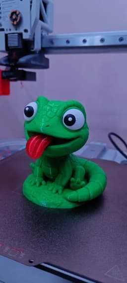 Cute Baby Lizard Figurine (No AMS required / Easy Print) 3d model