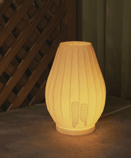 Flute Lamp – Elegant Ribbed Ambient Light 3d model