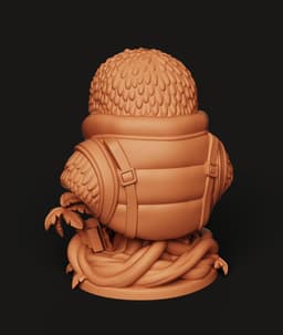 Gaming Sloth Statue | Chill Gamer Sloth Figure | Sloth with Headphones Desk Decor 3d model