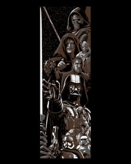 The entire saga - Star Wars Set of Bookmarks 3d model