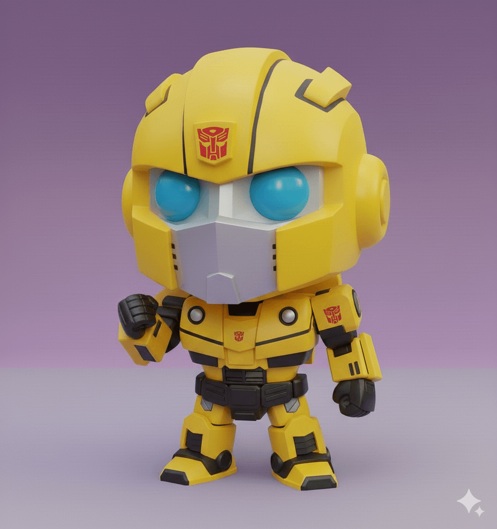 BUMBLEBEE KAWAII CHIBI COLLECTIBLE 3D FIGURE 3d model