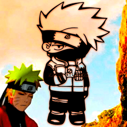 naruto wall art anime wall decor cartoon decoration 3d model