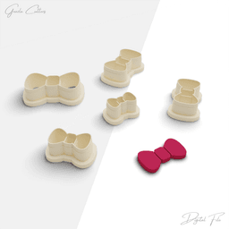 Christmas Accessories Polymer Clay Cutter Package, 5 Models, 2 Cutter Version, 5 Size, No: 1141 3d model